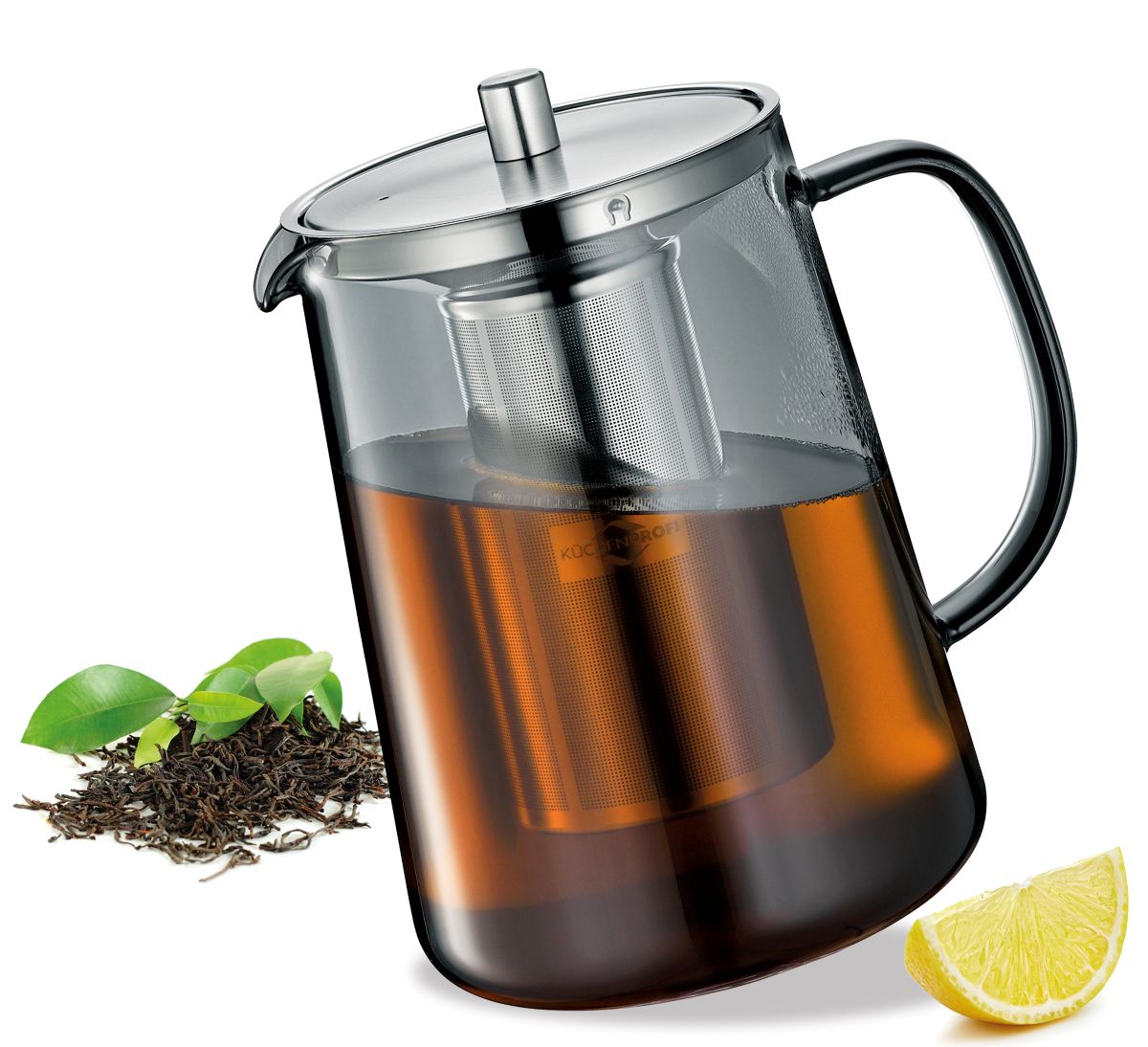 1045742412_ Skleněná konvice ASSAM šedá 1 l Kuchenprofi Solingen (1)